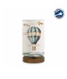 GLOBOSTAR® BALLON 204-0145 Παιδικό Επιτραπέζιο Φωτιστικό Πορτατίφ με Ντουί 1 x E14 AC 220-240V IP20 - Πολύχρωμο - Μ15 x Π15 x Υ30cm